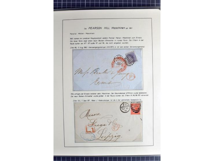 Experimental and Early Machine Postmarks of England 1857-1902, the magnificent International Gold Medal awarded specialised c