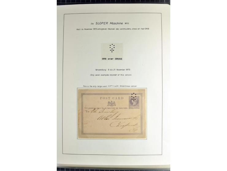 Experimental and Early Machine Postmarks of England 1857-1902, the magnificent International Gold Medal awarded specialised c