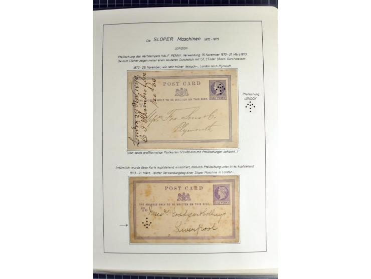 Experimental and Early Machine Postmarks of England 1857-1902, the magnificent International Gold Medal awarded specialised c