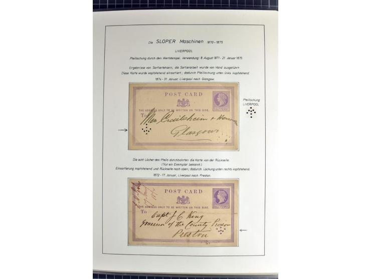 Experimental and Early Machine Postmarks of England 1857-1902, the magnificent International Gold Medal awarded specialised c