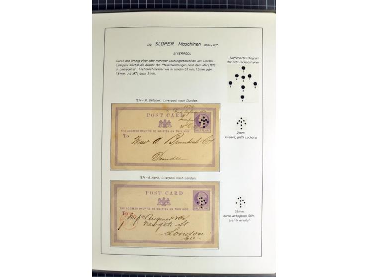 Experimental and Early Machine Postmarks of England 1857-1902, the magnificent International Gold Medal awarded specialised c
