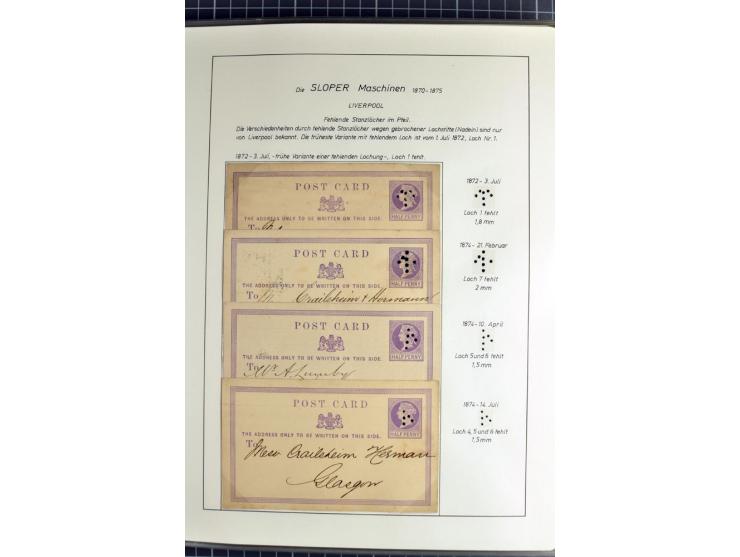 Experimental and Early Machine Postmarks of England 1857-1902, the magnificent International Gold Medal awarded specialised c