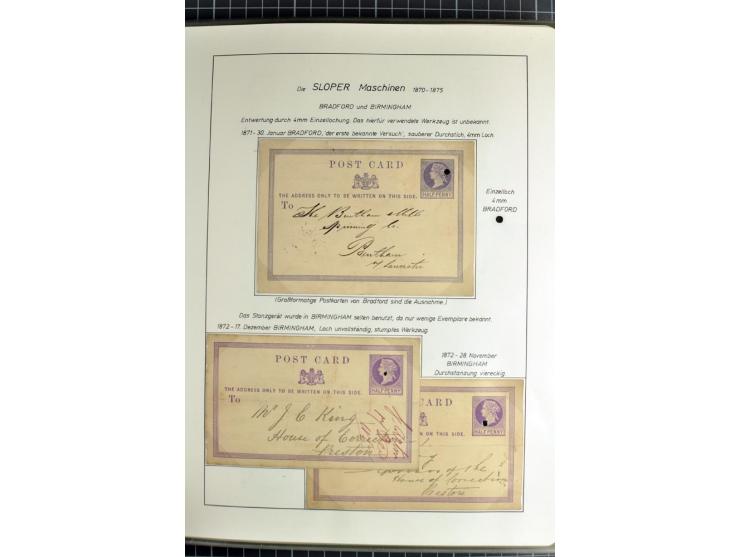 Experimental and Early Machine Postmarks of England 1857-1902, the magnificent International Gold Medal awarded specialised c