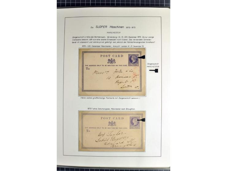 Experimental and Early Machine Postmarks of England 1857-1902, the magnificent International Gold Medal awarded specialised c