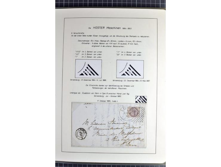 Experimental and Early Machine Postmarks of England 1857-1902, the magnificent International Gold Medal awarded specialised c