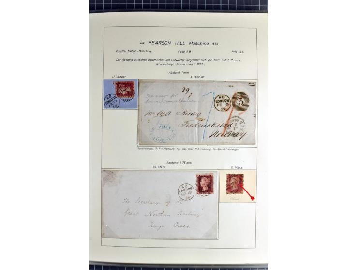 Experimental and Early Machine Postmarks of England 1857-1902, the magnificent International Gold Medal awarded specialised c