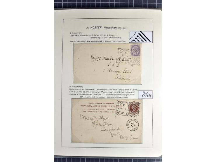 Experimental and Early Machine Postmarks of England 1857-1902, the magnificent International Gold Medal awarded specialised c