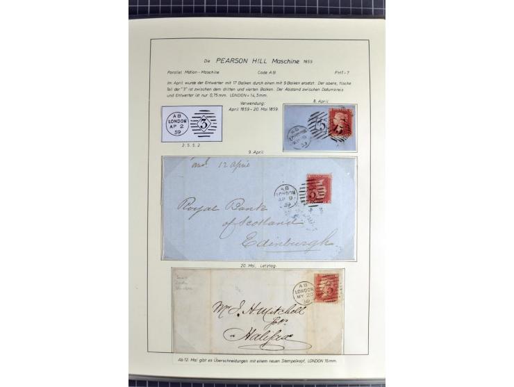 Experimental and Early Machine Postmarks of England 1857-1902, the magnificent International Gold Medal awarded specialised c