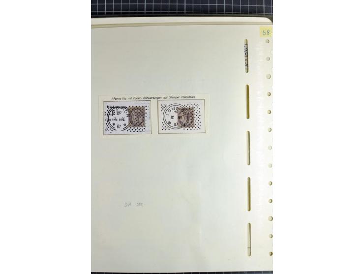Experimental and Early Machine Postmarks of England 1857-1902, the magnificent International Gold Medal awarded specialised c