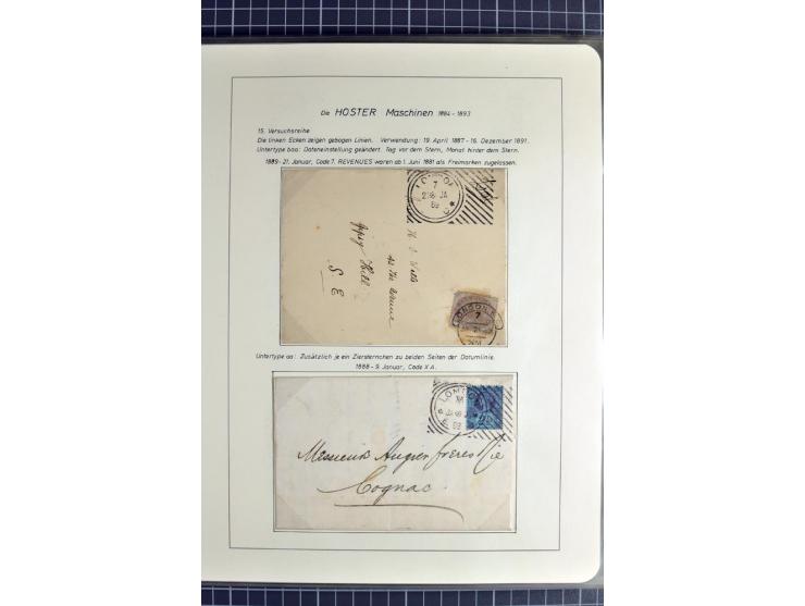 Experimental and Early Machine Postmarks of England 1857-1902, the magnificent International Gold Medal awarded specialised c