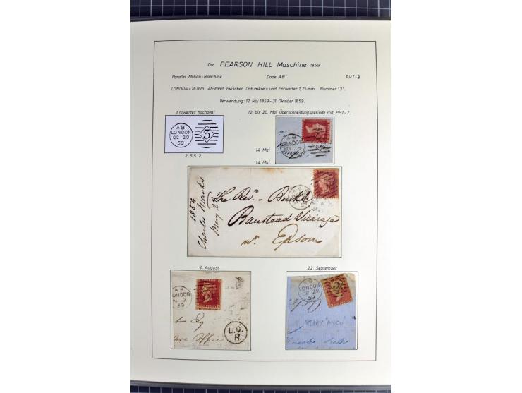 Experimental and Early Machine Postmarks of England 1857-1902, the magnificent International Gold Medal awarded specialised c