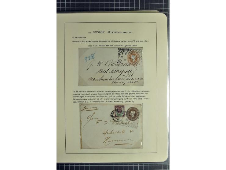 Experimental and Early Machine Postmarks of England 1857-1902, the magnificent International Gold Medal awarded specialised c