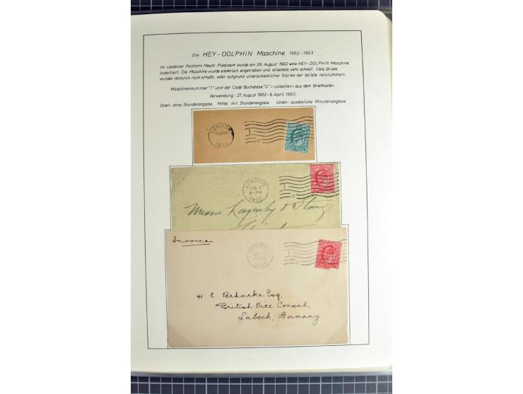 Experimental and Early Machine Postmarks of England 1857-1902, the magnificent International Gold Medal awarded specialised c