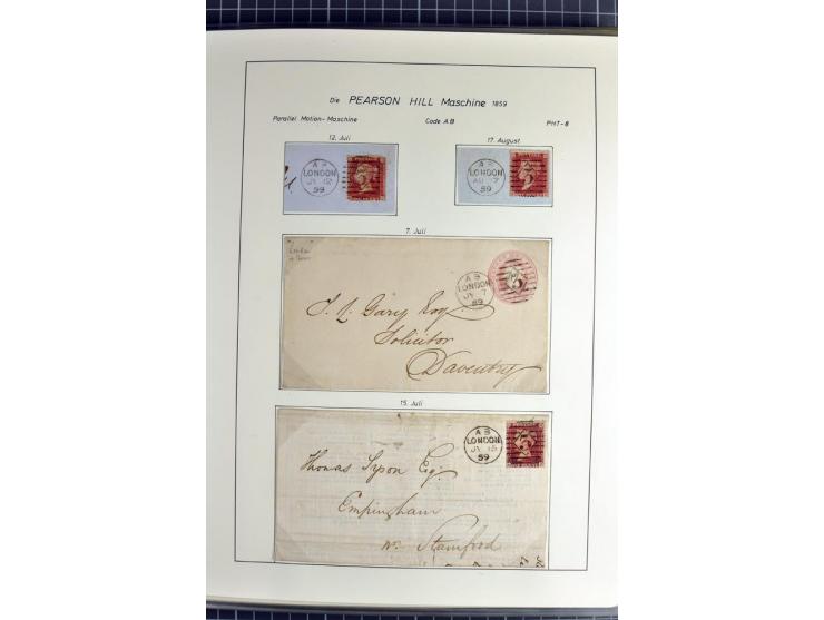 Experimental and Early Machine Postmarks of England 1857-1902, the magnificent International Gold Medal awarded specialised c