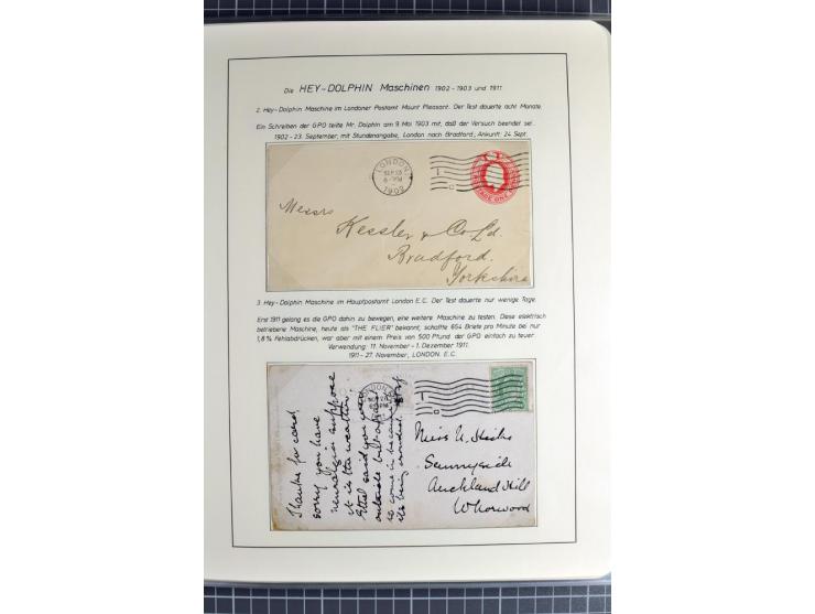 Experimental and Early Machine Postmarks of England 1857-1902, the magnificent International Gold Medal awarded specialised c