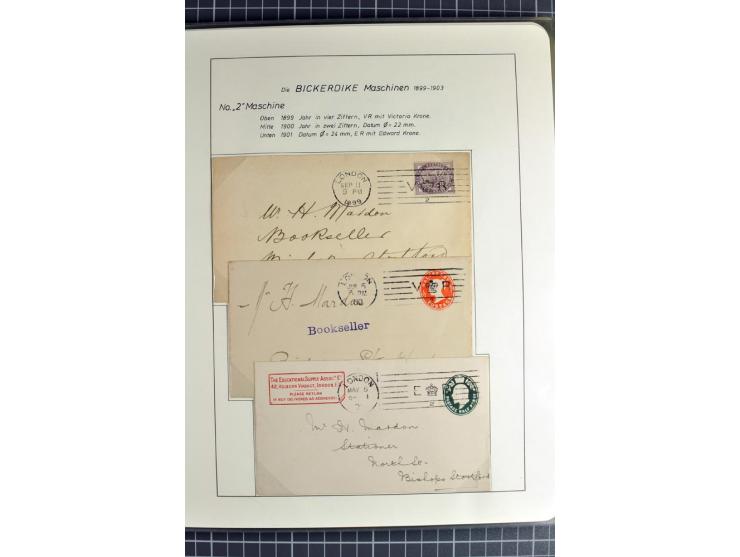 Experimental and Early Machine Postmarks of England 1857-1902, the magnificent International Gold Medal awarded specialised c