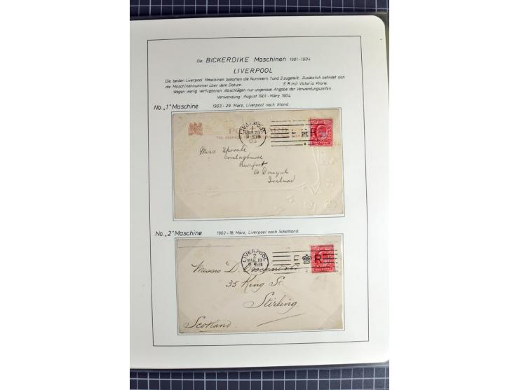 Experimental and Early Machine Postmarks of England 1857-1902, the magnificent International Gold Medal awarded specialised c
