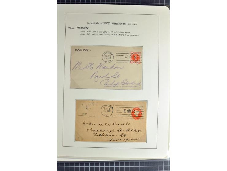 Experimental and Early Machine Postmarks of England 1857-1902, the magnificent International Gold Medal awarded specialised c
