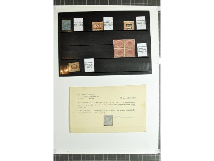 1855/1990 (ca.), postfrische, ungebrauchte und gestempelte Partie mit auch einigen Briefen, dabei interessantes Material, Aba