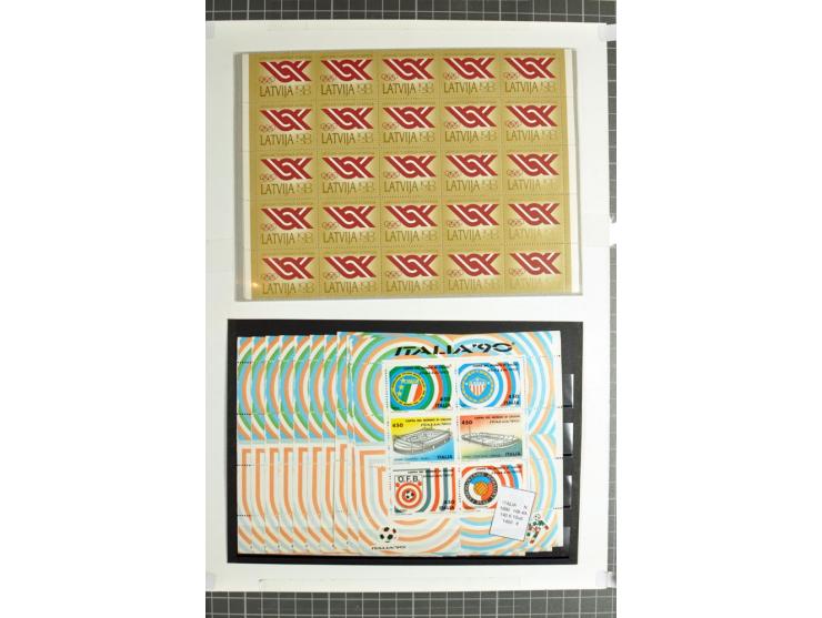 1855/1990 (ca.), postfrische, ungebrauchte und gestempelte Partie mit auch einigen Briefen, dabei interessantes Material, Aba