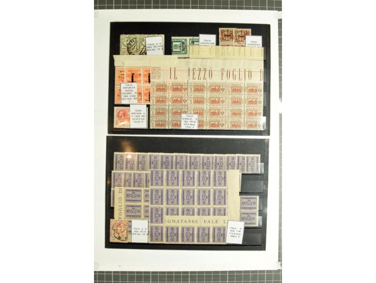 1855/1990 (ca.), postfrische, ungebrauchte und gestempelte Partie mit auch einigen Briefen, dabei interessantes Material, Aba