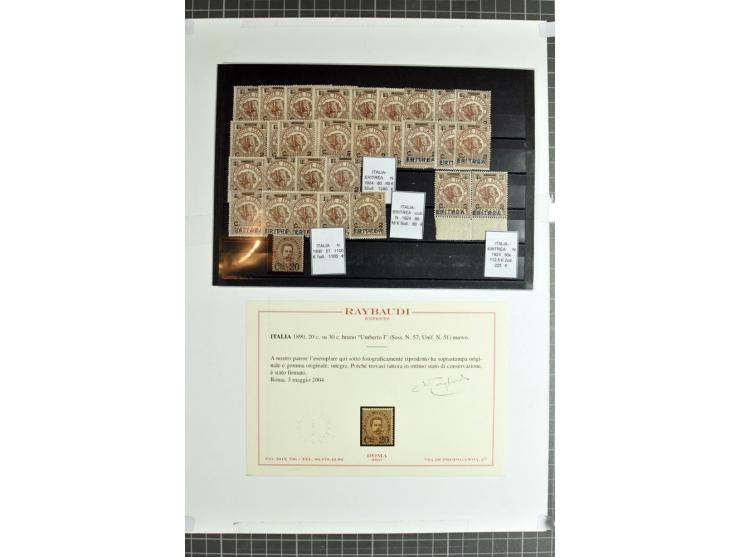 1855/1990 (ca.), postfrische, ungebrauchte und gestempelte Partie mit auch einigen Briefen, dabei interessantes Material, Aba