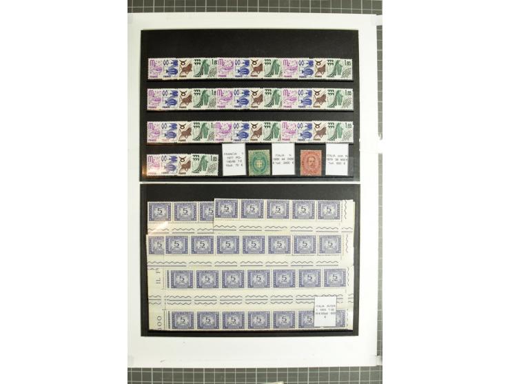 1855/1990 (ca.), postfrische, ungebrauchte und gestempelte Partie mit auch einigen Briefen, dabei interessantes Material, Aba