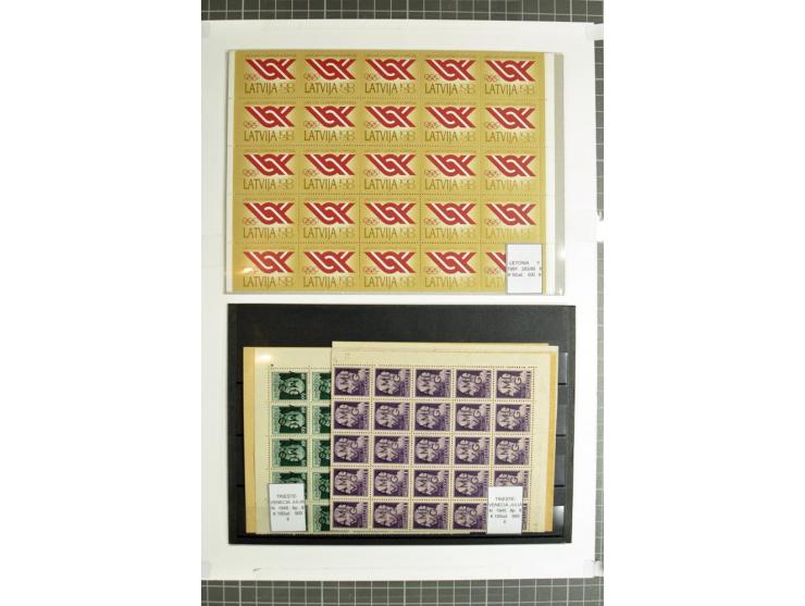 1855/1990 (ca.), postfrische, ungebrauchte und gestempelte Partie mit auch einigen Briefen, dabei interessantes Material, Aba
