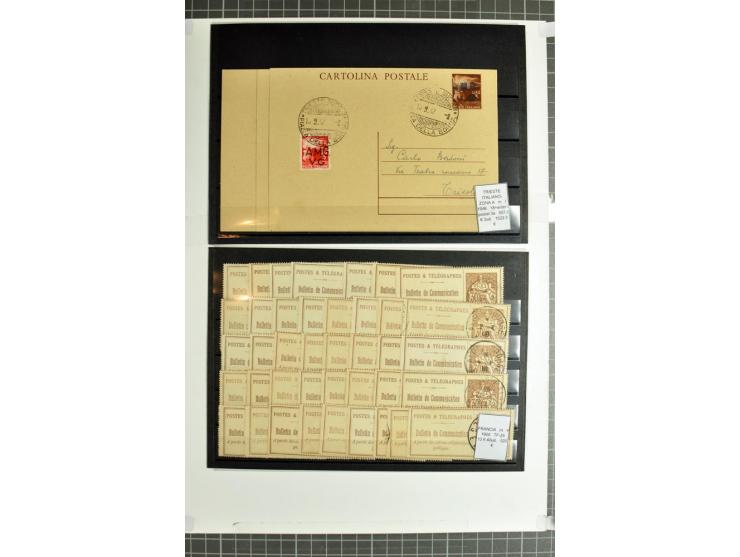 1855/1990 (ca.), postfrische, ungebrauchte und gestempelte Partie mit auch einigen Briefen, dabei interessantes Material, Aba