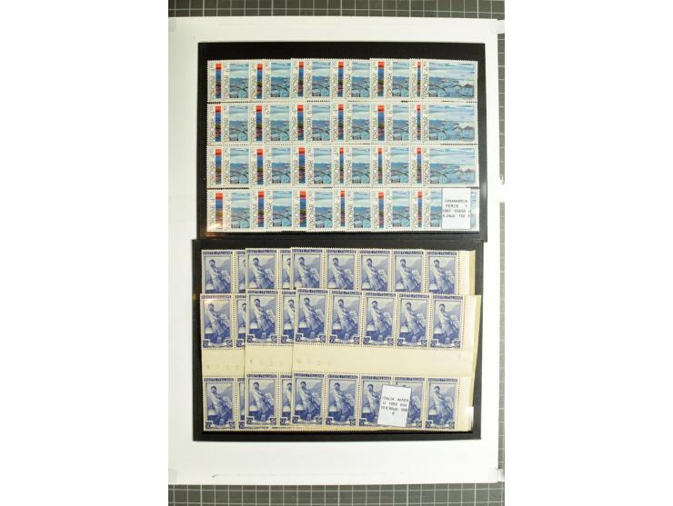 1855/1990 (ca.), postfrische, ungebrauchte und gestempelte Partie mit auch einigen Briefen, dabei interessantes Material, Aba