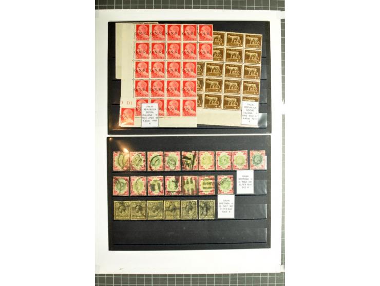 1855/1990 (ca.), postfrische, ungebrauchte und gestempelte Partie mit auch einigen Briefen, dabei interessantes Material, Aba