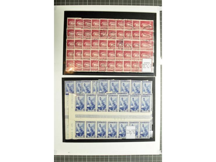 1855/1990 (ca.), postfrische, ungebrauchte und gestempelte Partie mit auch einigen Briefen, dabei interessantes Material, Aba