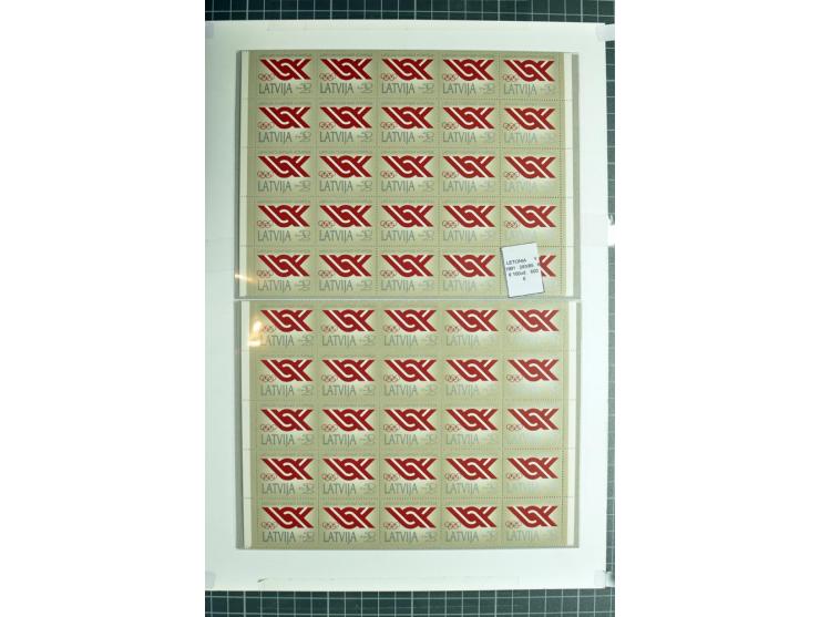1855/1990 (ca.), postfrische, ungebrauchte und gestempelte Partie mit auch einigen Briefen, dabei interessantes Material, Aba