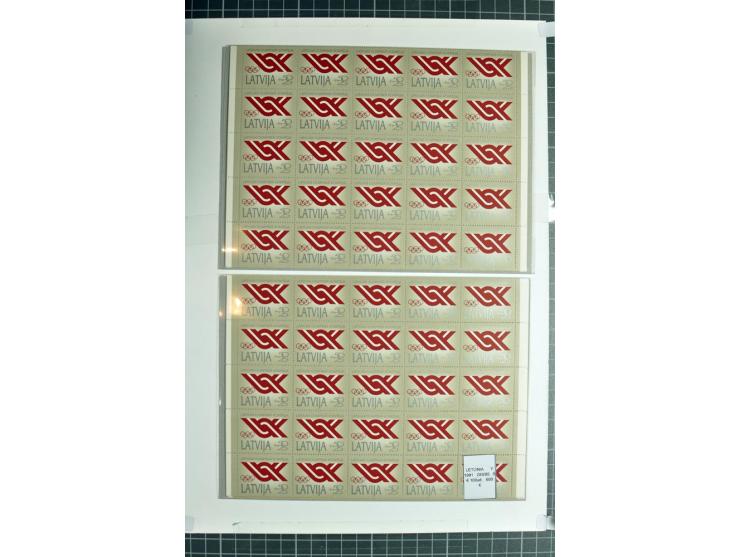 1855/1990 (ca.), postfrische, ungebrauchte und gestempelte Partie mit auch einigen Briefen, dabei interessantes Material, Aba