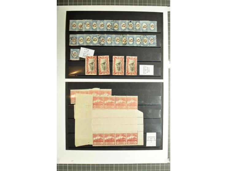 1855/1990 (ca.), postfrische, ungebrauchte und gestempelte Partie mit auch einigen Briefen, dabei interessantes Material, Aba