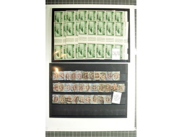 1855/1990 (ca.), postfrische, ungebrauchte und gestempelte Partie mit auch einigen Briefen, dabei interessantes Material, Aba