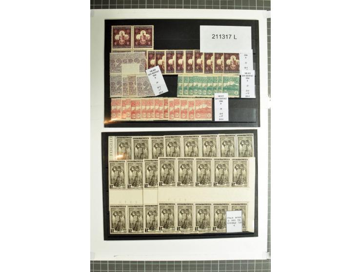 1855/1990 (ca.), postfrische, ungebrauchte und gestempelte Partie mit auch einigen Briefen, dabei interessantes Material, Aba