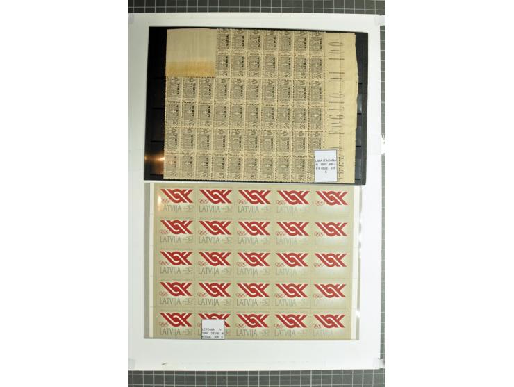 1855/1990 (ca.), postfrische, ungebrauchte und gestempelte Partie mit auch einigen Briefen, dabei interessantes Material, Aba
