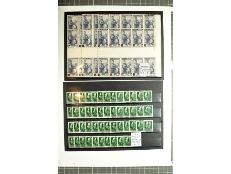 1855/1990 (ca.), postfrische, ungebrauchte und gestempelte Partie mit auch einigen Briefen, dabei interessantes Material, Aba