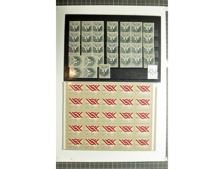 1855/1990 (ca.), postfrische, ungebrauchte und gestempelte Partie mit auch einigen Briefen, dabei interessantes Material, Aba