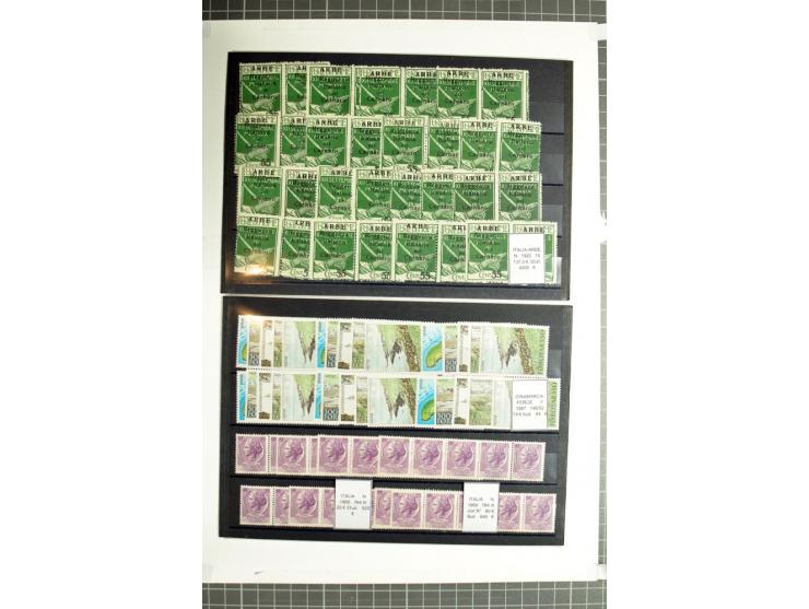 1855/1990 (ca.), postfrische, ungebrauchte und gestempelte Partie mit auch einigen Briefen, dabei interessantes Material, Aba