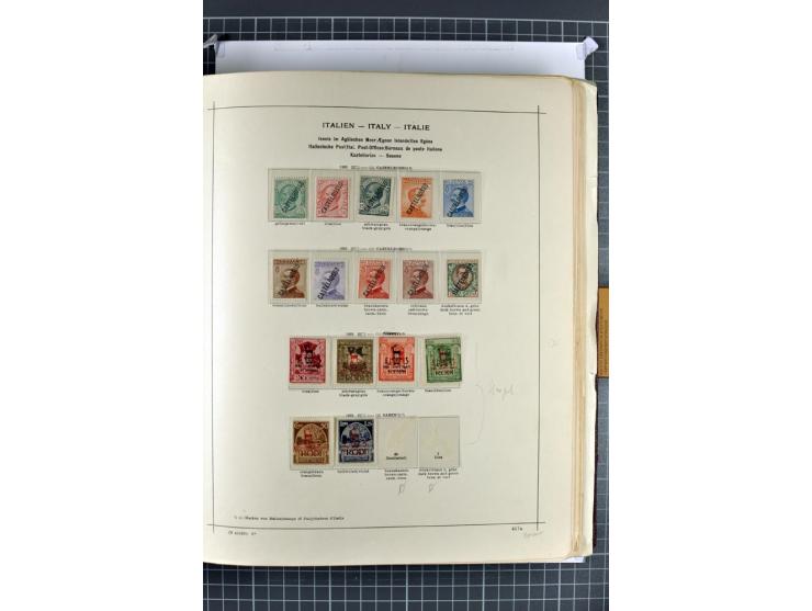 1912/45, postfrische, ungebrauchte und gestempelte Sammlung, dabei auch Ägäische Inseln und Fiume, mit vielen besseren Ausgab