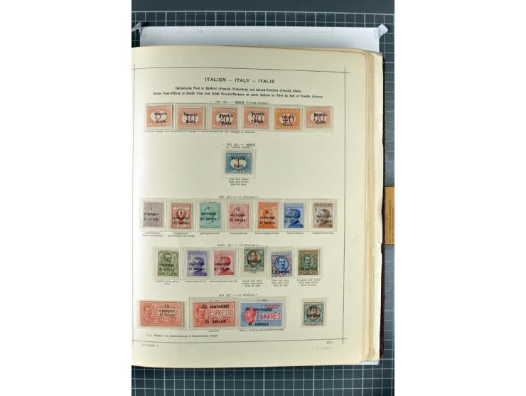 1912/45, postfrische, ungebrauchte und gestempelte Sammlung, dabei auch Ägäische Inseln und Fiume, mit vielen besseren Ausgab