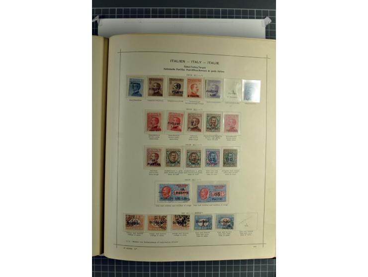 1912/45, postfrische, ungebrauchte und gestempelte Sammlung, dabei auch Ägäische Inseln und Fiume, mit vielen besseren Ausgab