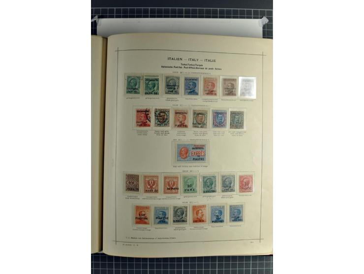 1912/45, postfrische, ungebrauchte und gestempelte Sammlung, dabei auch Ägäische Inseln und Fiume, mit vielen besseren Ausgab