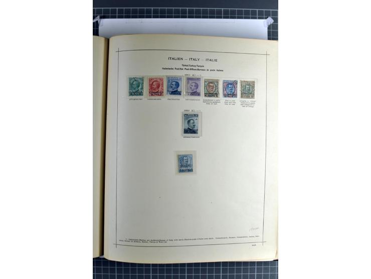 1912/45, postfrische, ungebrauchte und gestempelte Sammlung, dabei auch Ägäische Inseln und Fiume, mit vielen besseren Ausgab