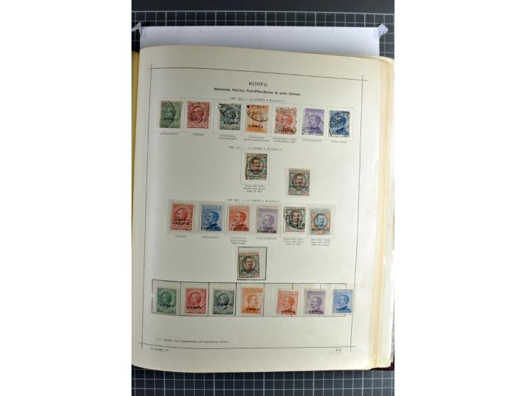 1912/45, postfrische, ungebrauchte und gestempelte Sammlung, dabei auch Ägäische Inseln und Fiume, mit vielen besseren Ausgab