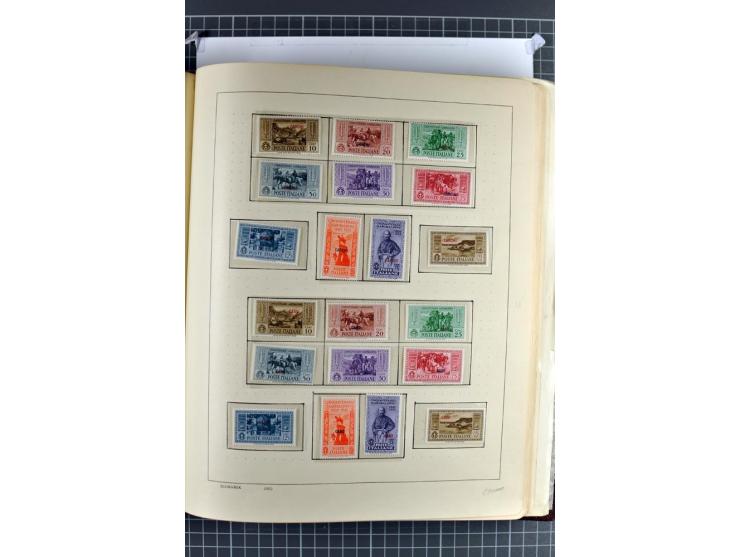 1912/45, postfrische, ungebrauchte und gestempelte Sammlung, dabei auch Ägäische Inseln und Fiume, mit vielen besseren Ausgab