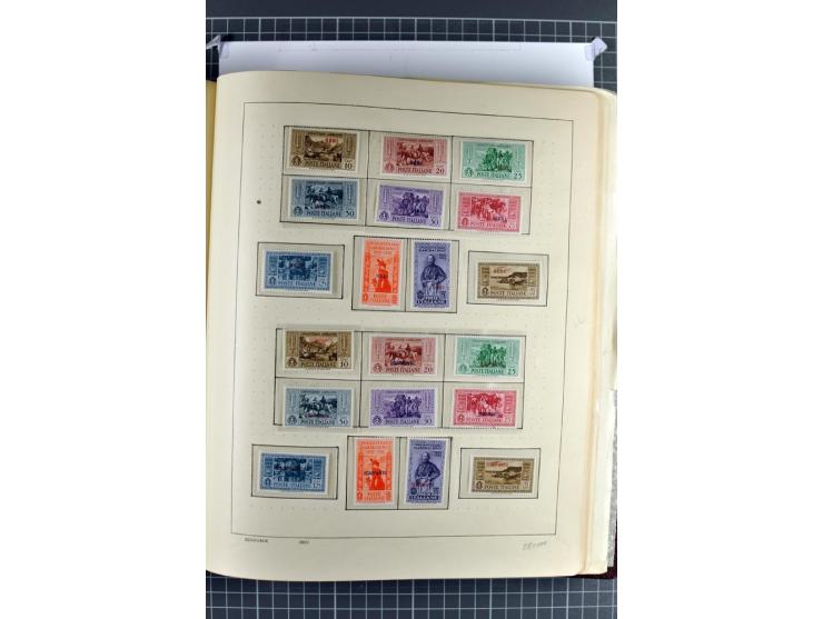 1912/45, postfrische, ungebrauchte und gestempelte Sammlung, dabei auch Ägäische Inseln und Fiume, mit vielen besseren Ausgab
