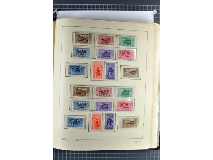 1912/45, postfrische, ungebrauchte und gestempelte Sammlung, dabei auch Ägäische Inseln und Fiume, mit vielen besseren Ausgab